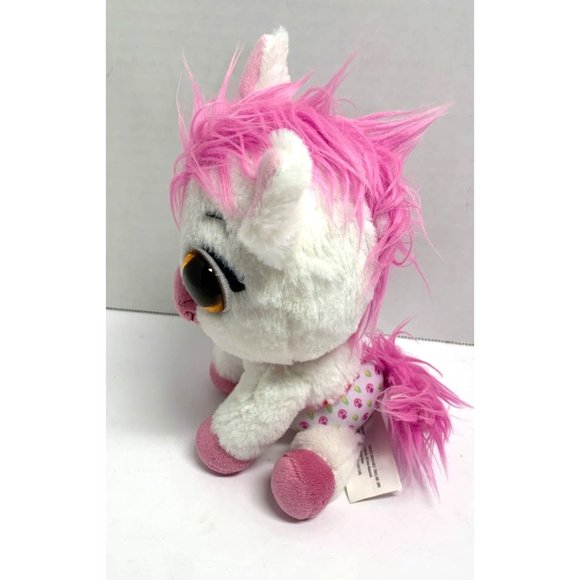 Disney Jr TOTS Care For Me Pony White Pink Plush Stuffed Animal Toy 7 in Tall Ho - Picture 2 of 6